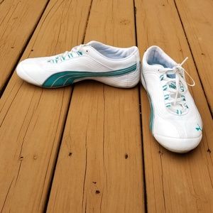 Puma Soleil Athletic Shoe | WhiteAqua | Size 9.5